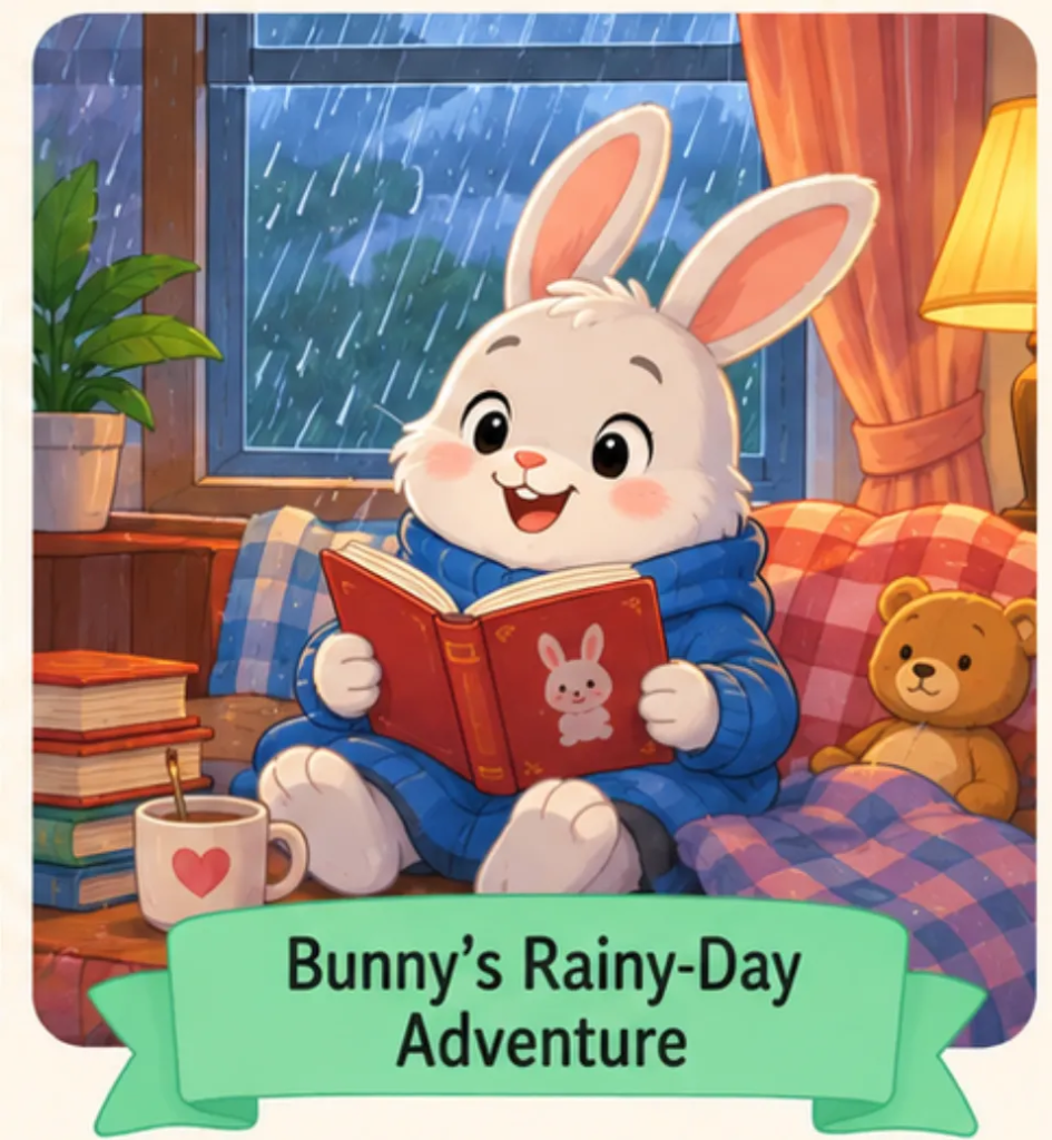 Bunny’s Rainy-Day Adventure - Kindergarten Short Stories for Kids in English