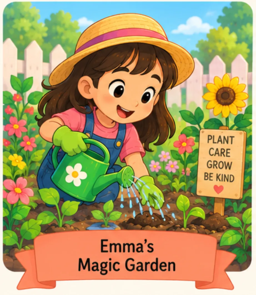 Emma’s Magic Garden - Kindergarten Short Stories for Kids in English