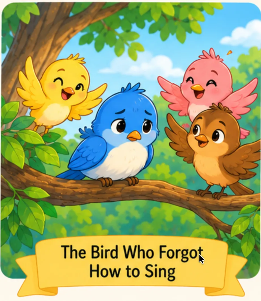 The Bird Who Forgot How to Sing - Kindergarten Short Stories for Kids in English