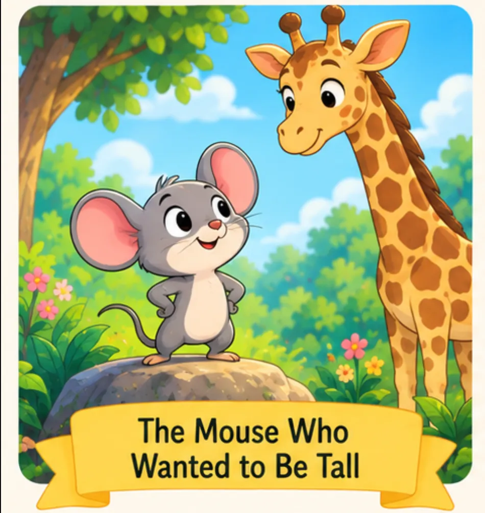 The Mouse Who Wanted to Be Tall - Kindergarten Short Stories for Kids in English