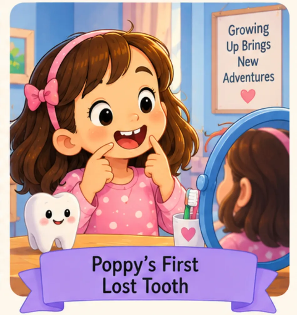 Poppy’s First Lost Tooth - Kindergarten Short Stories for Kids in English