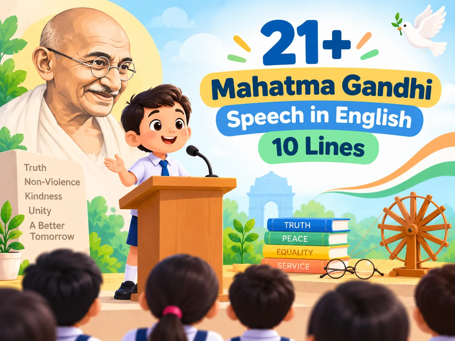 Mahatma Gandhi Speech in English 10 Lines