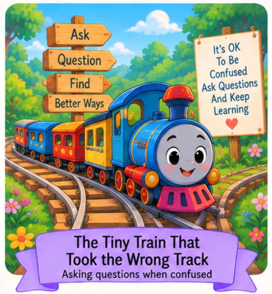 The Tiny Train That Took the Wrong Track - Preschool Short Stories for Kids