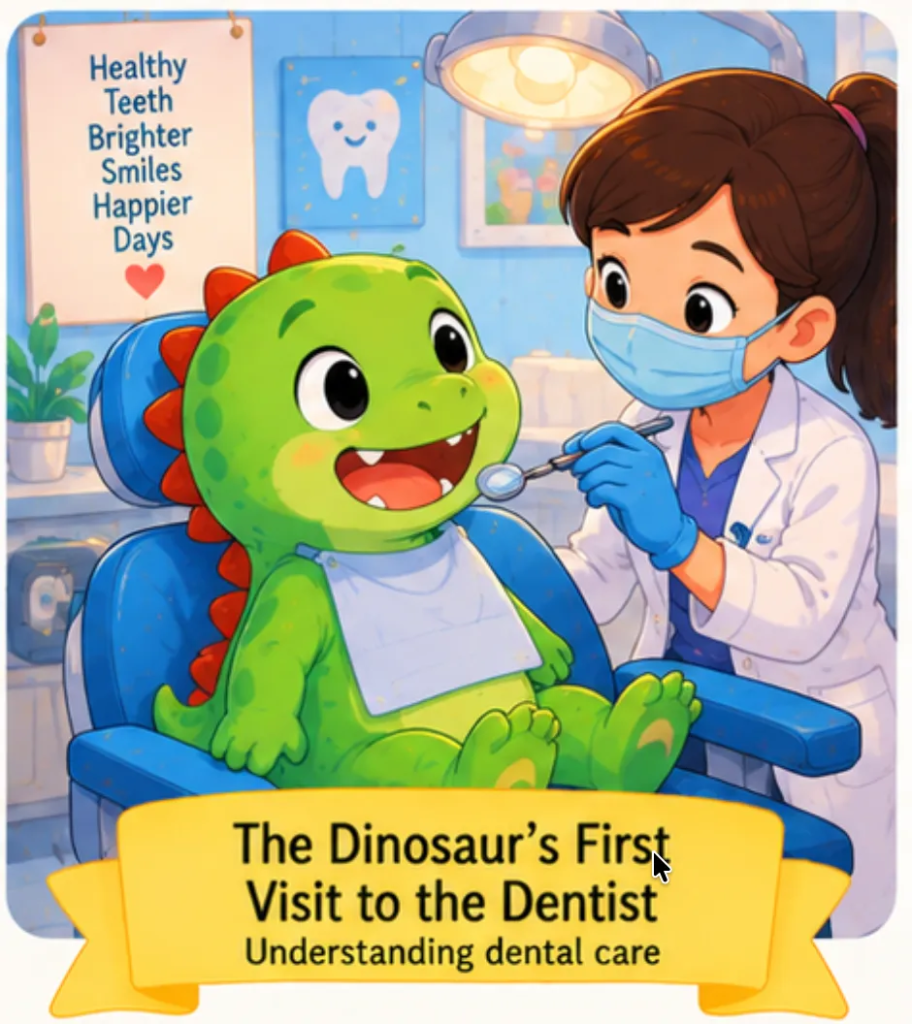 The Dinosaur's First Visit to the Dentist - Preschool Short Stories for Kids