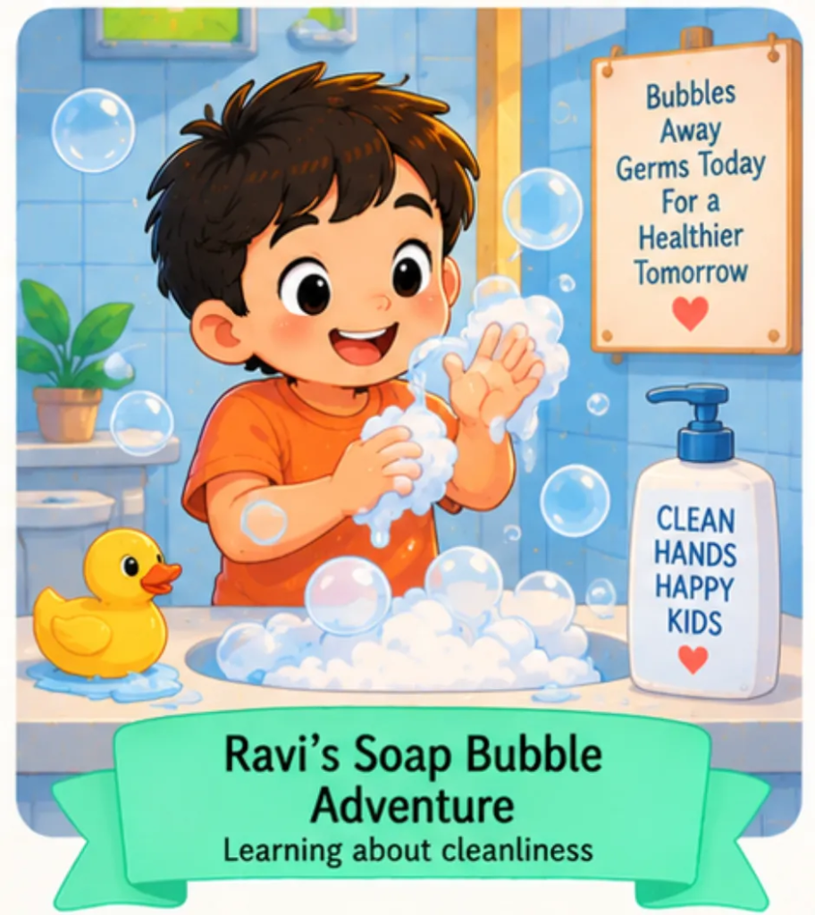 Ravi's Soap Bubble Adventure - Preschool Short Stories for Kids