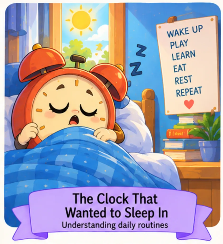 The Clock That Wanted to Sleep In - Preschool Short Stories for Kids