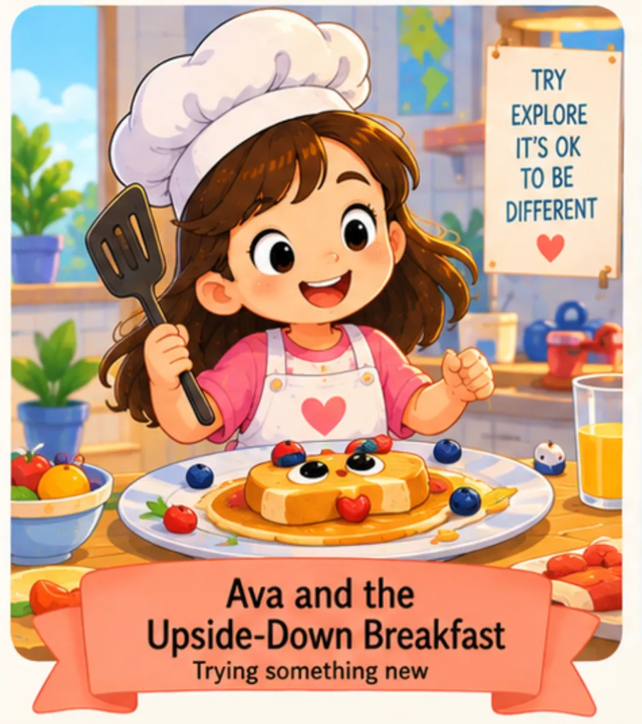 Ava and the Upside-Down Breakfast - Preschool Short Stories for Kids