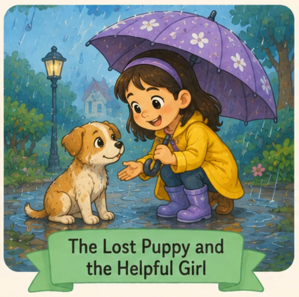 The Lost Puppy and the Helpful Girl - Short Stories in English for Students