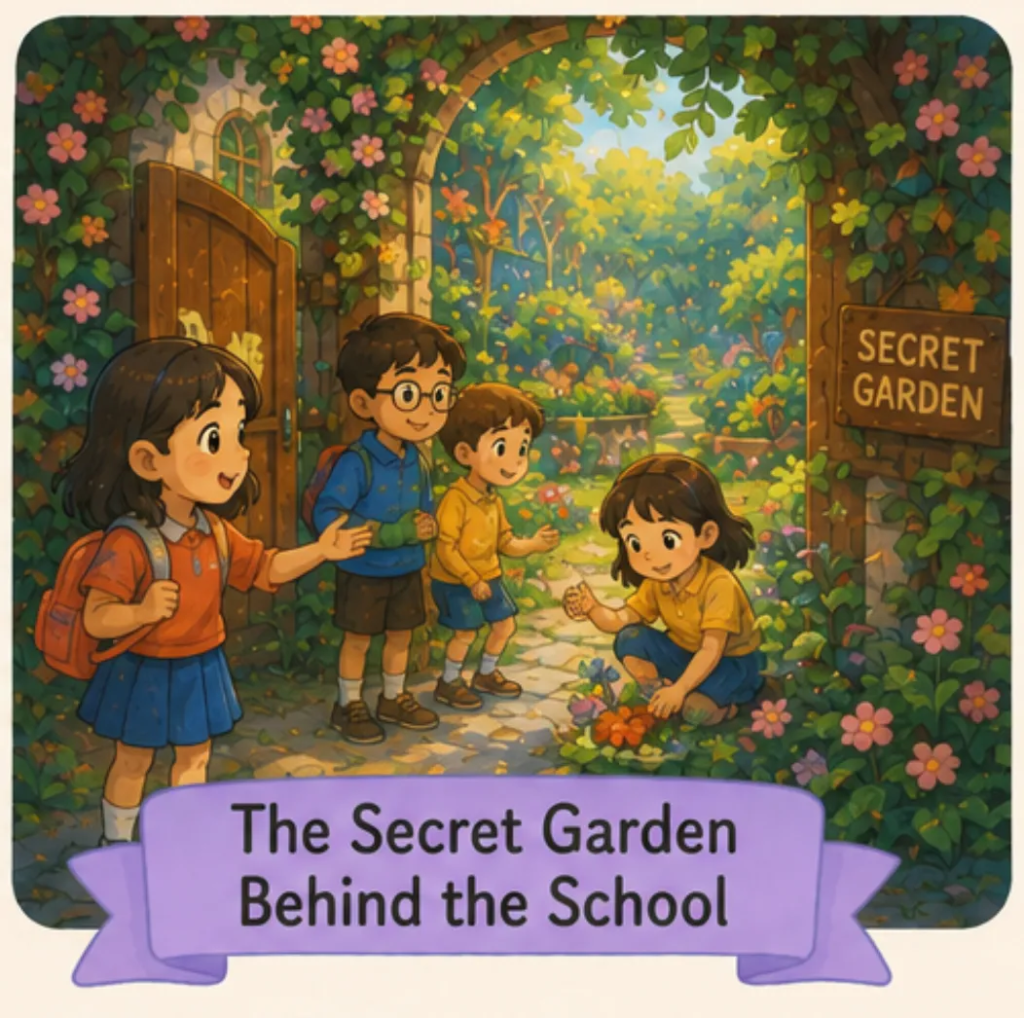 The Secret Garden Behind the School - Short Stories in English for Students