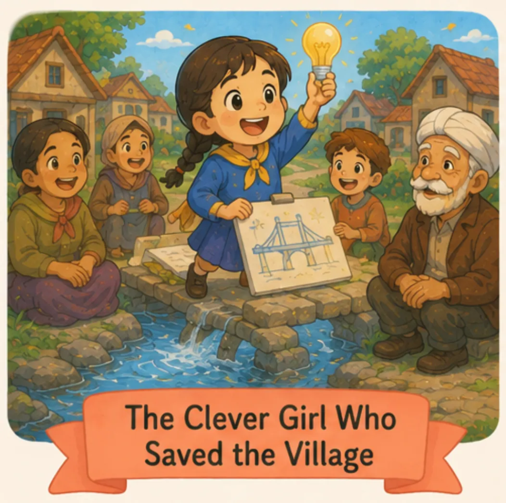 The Clever Girl Who Saved the Village - Short Stories in English for Students