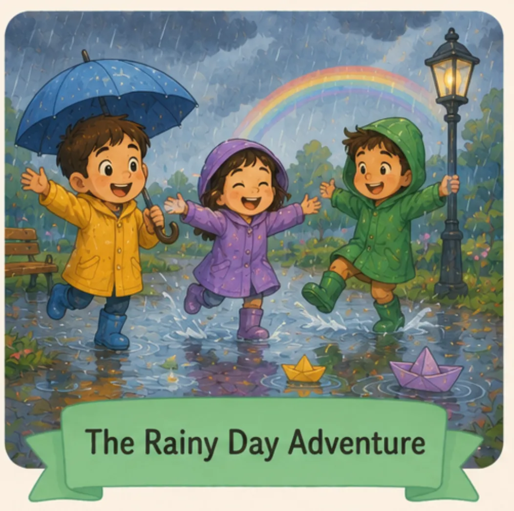 The Rainy Day Adventure - Short Stories in English for Students