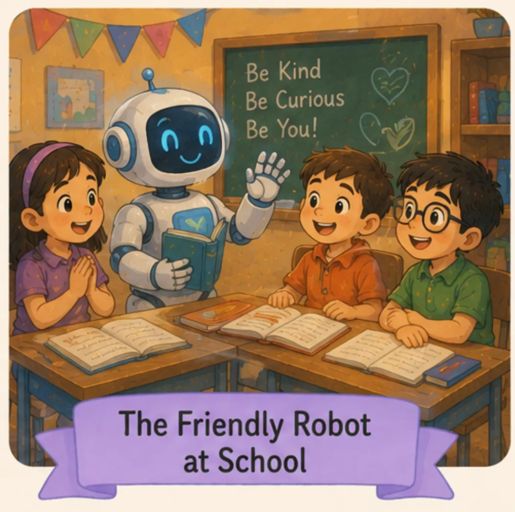 The Friendly Robot at School - Short Stories in English for Students