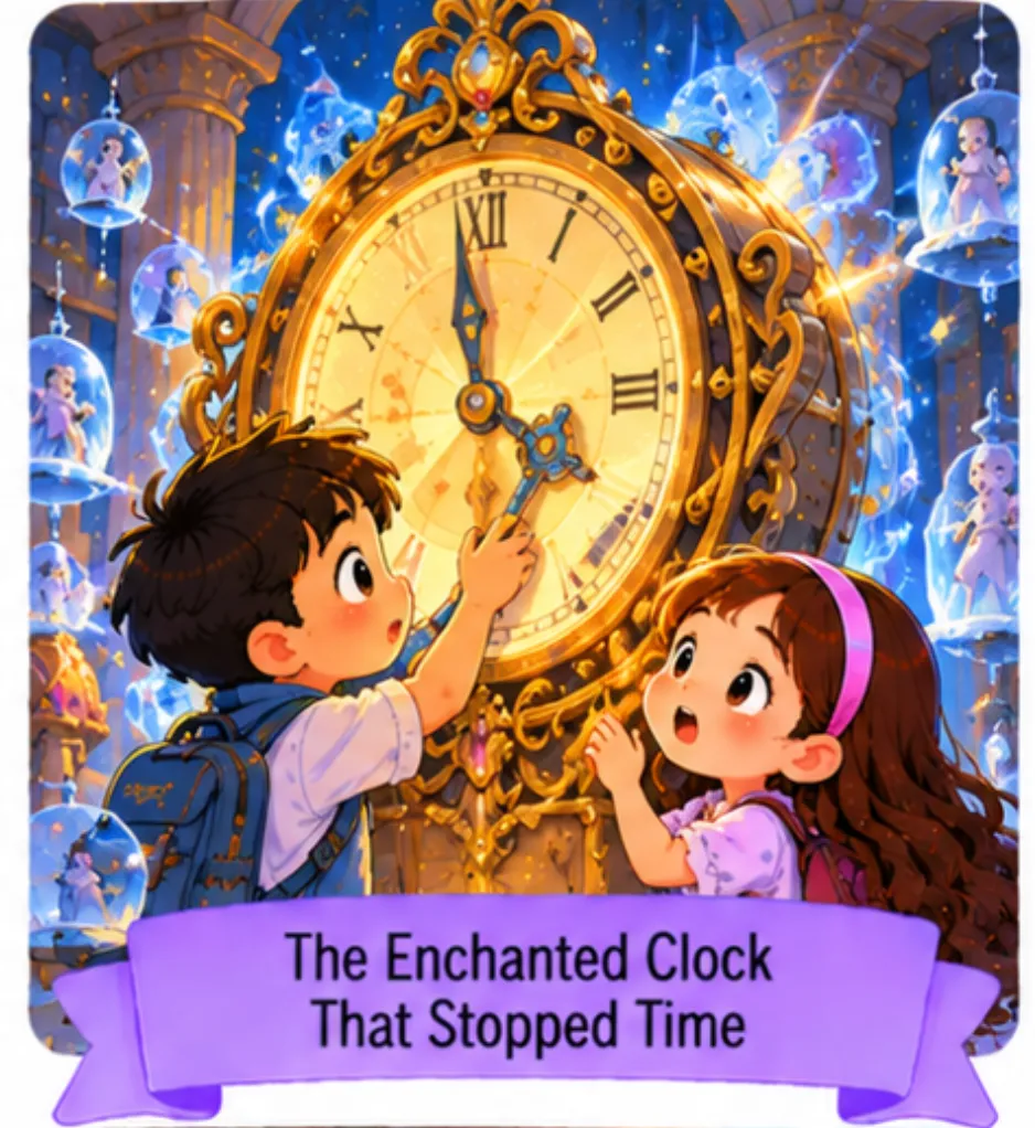 15. The Enchanted Clock That Stopped Time - Fairy Tale Short Stories for Kids