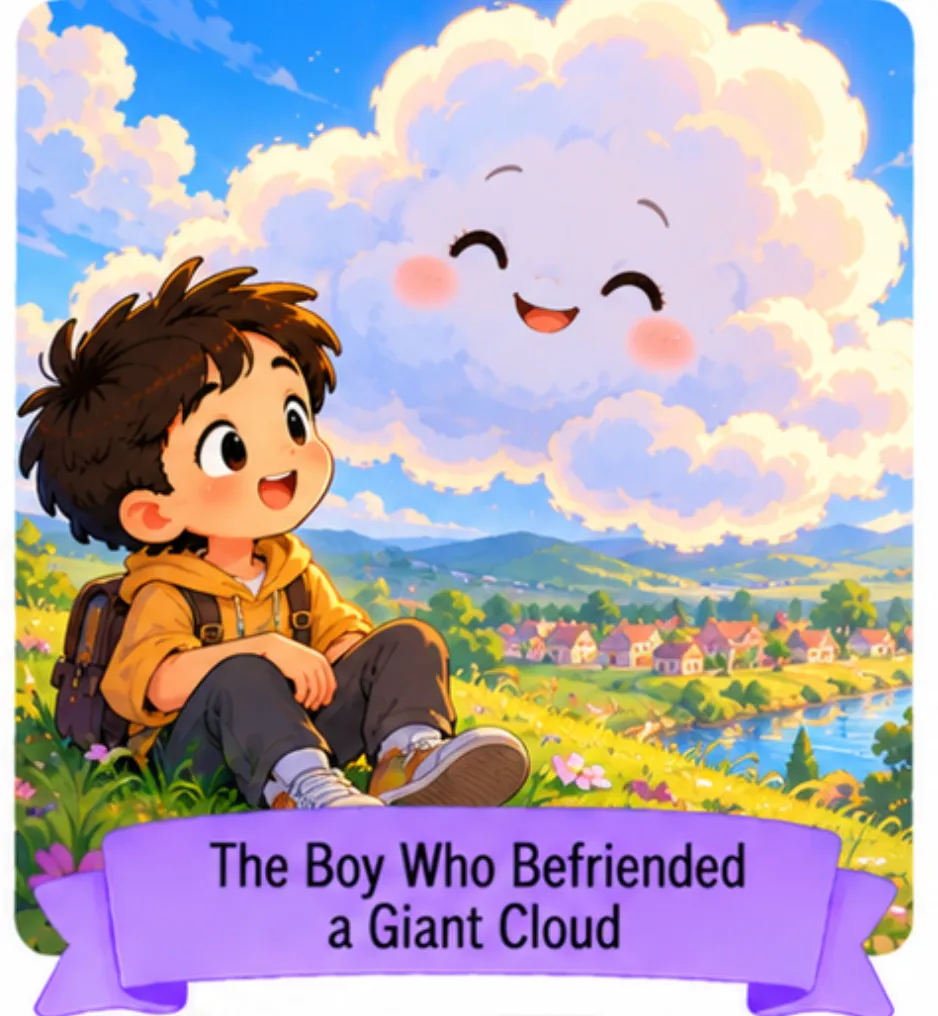 9. The Boy Who Befriended a Giant Cloud - Fairy Tale Short Stories for Kids