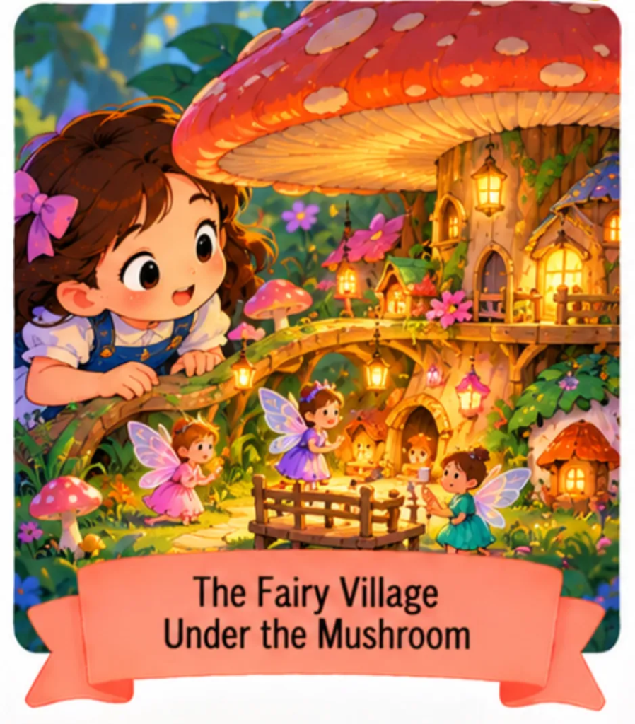 -10. The Fairy Village Under the Mushroom Fairy Tale Short Stories for Kids