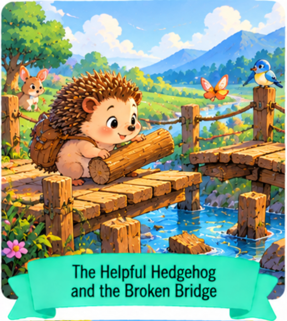 2. The Helpful Hedgehog and the Broken Bridge - - Short Animal Stories for Kids