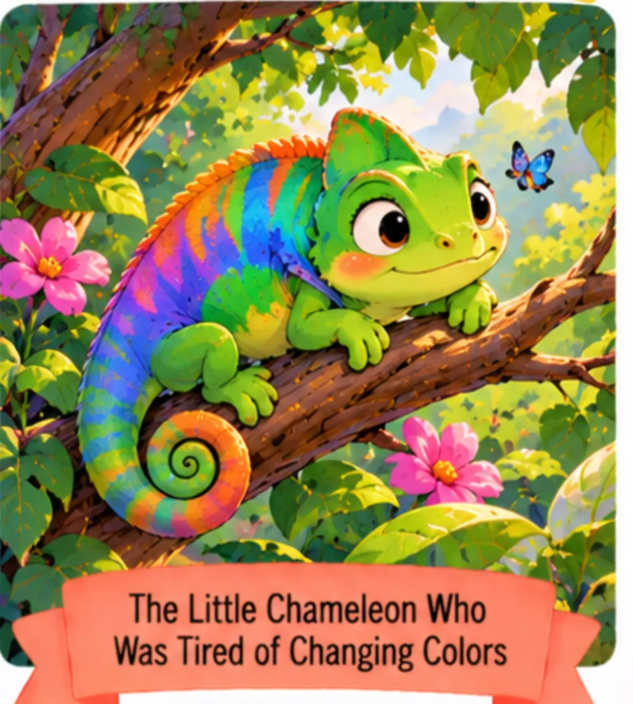 16. The Little Chameleon Who Was Tired of Changing Colors - Short Animal Stories for Kids