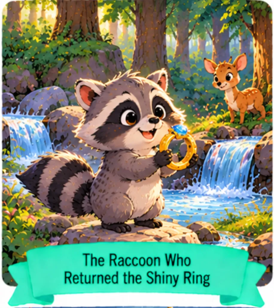 20. The Raccoon Who Returned the Shiny Ring - Short Animal Stories for Kids