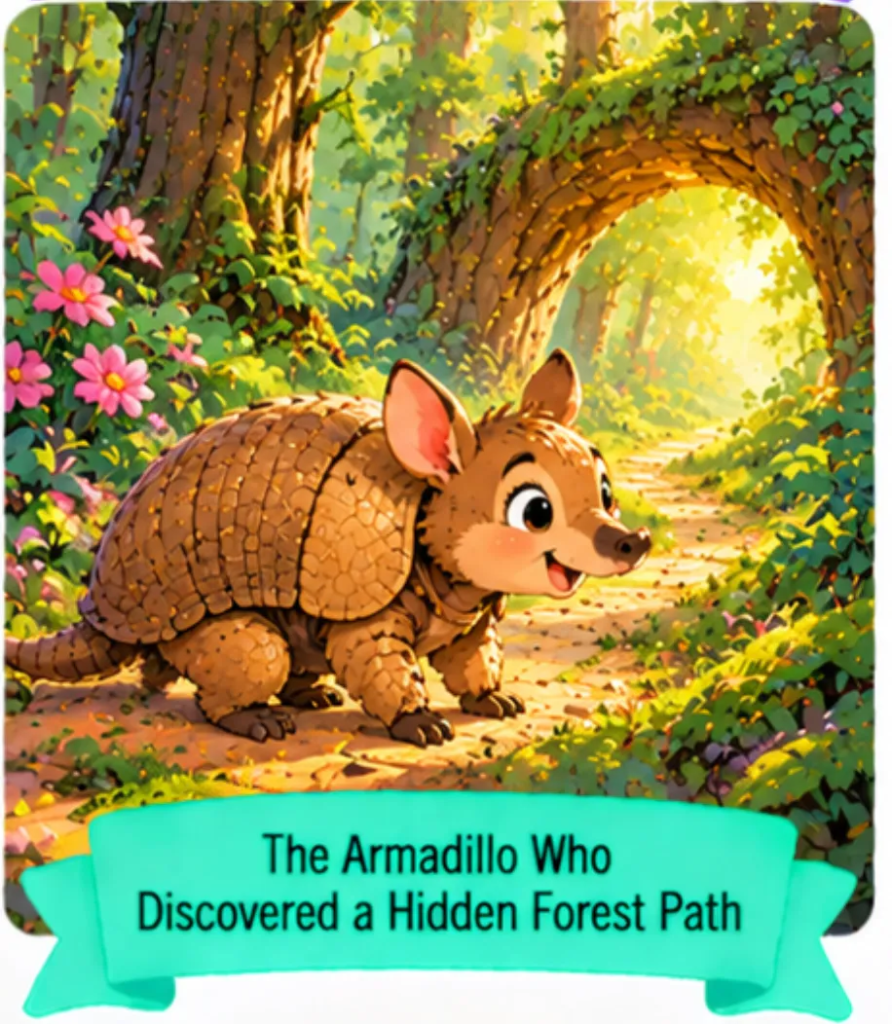 24. The Armadillo Who Discovered a Hidden Forest Path - Short Animal Stories for Kids