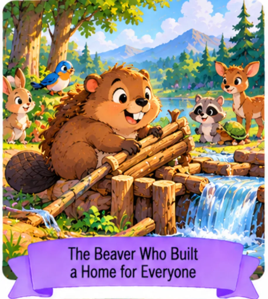 9. The Beaver Who Built a Home for Everyone - Short Animal Stories for Kids