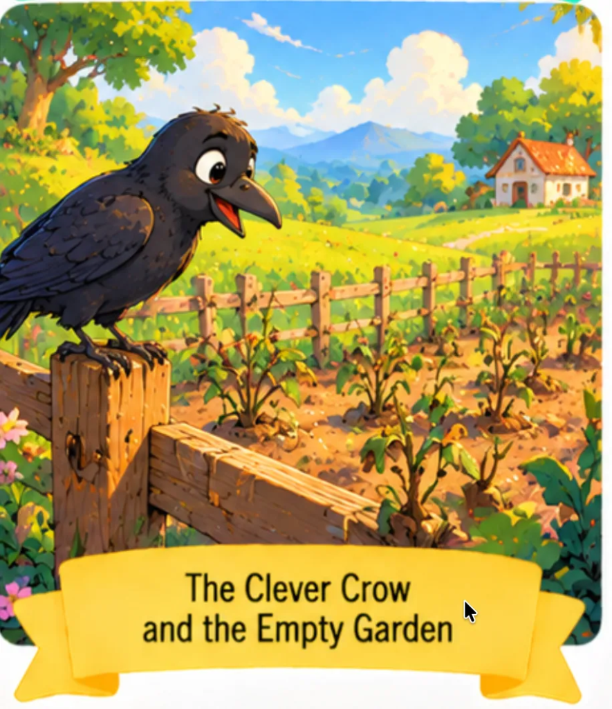 5. The Clever Crow and the Empty Garden - Short Animal Stories for Kids