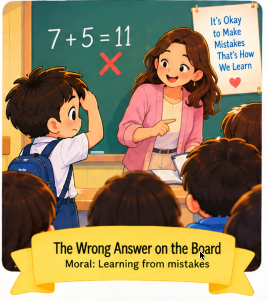 11. The Wrong Answer on the Board - Short Moral Stories for Students