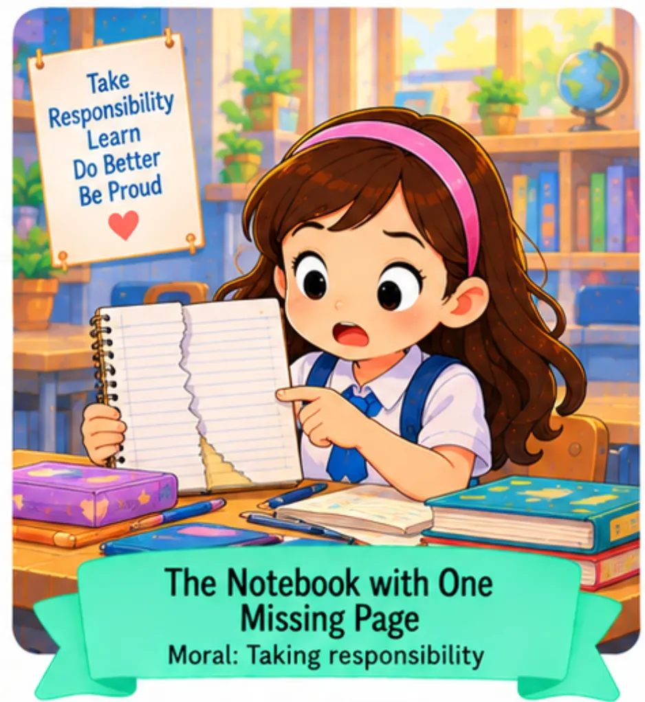 2. The Notebook with One Missing Page - Short Moral Stories for Students