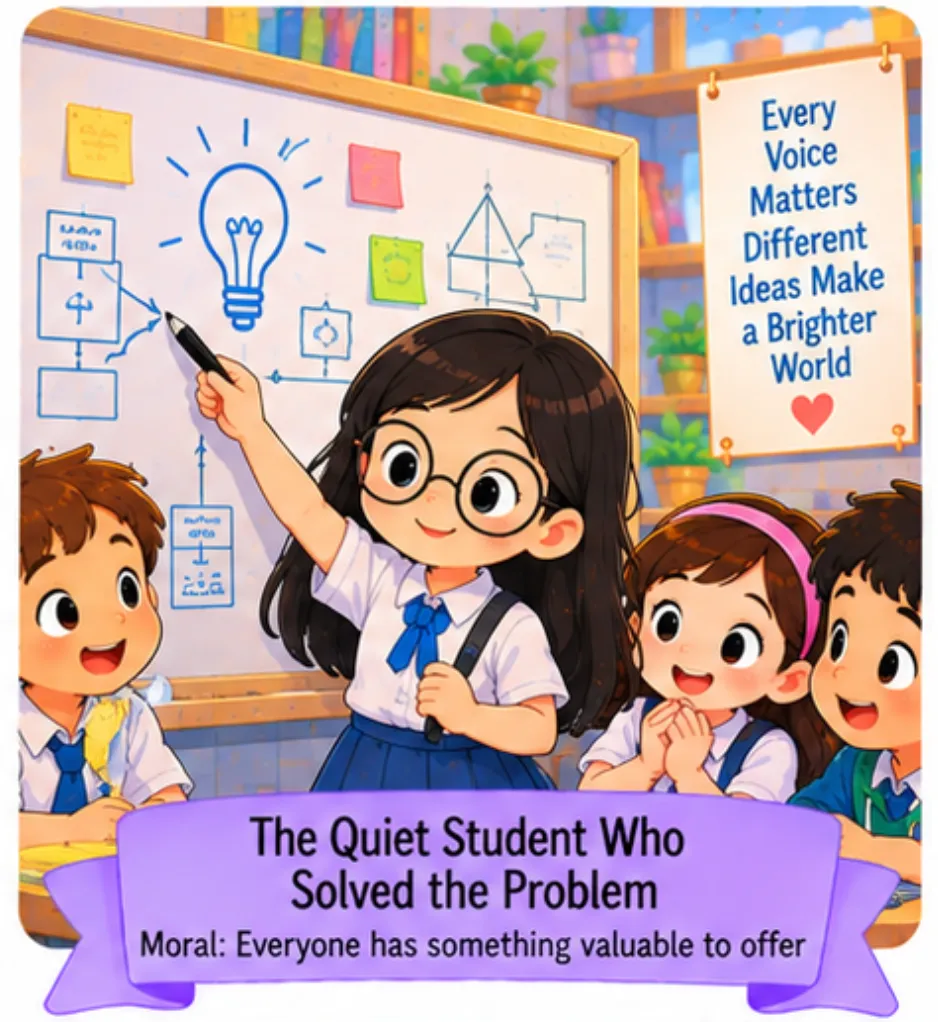 3. The Quiet Student Who Solved the Problem - Short Moral Stories for Students