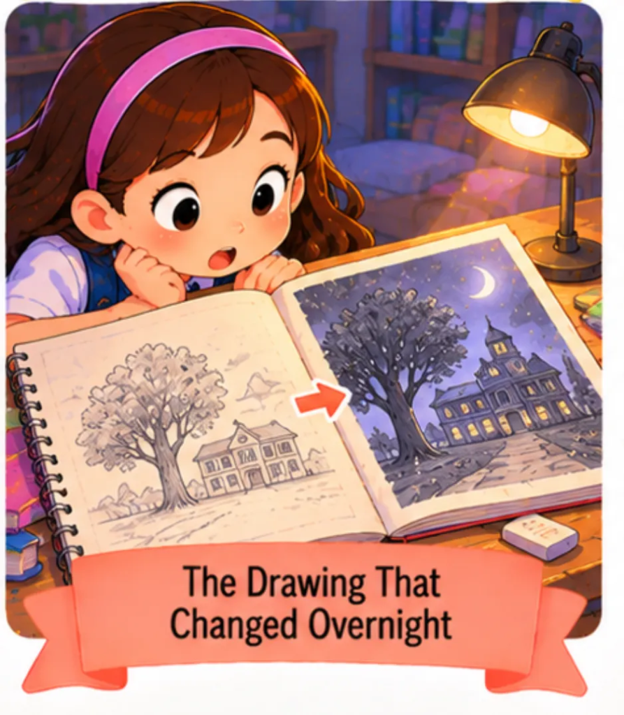 16. The Drawing That Changed Overnight - Short Mysterious Stories for Students