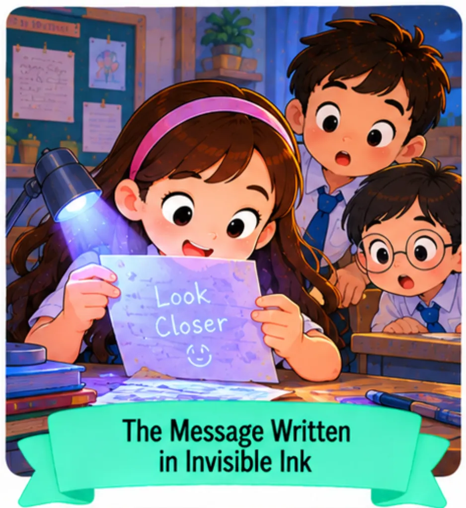 2. The Message Written in Invisible Ink - Short Mysterious Stories for Students