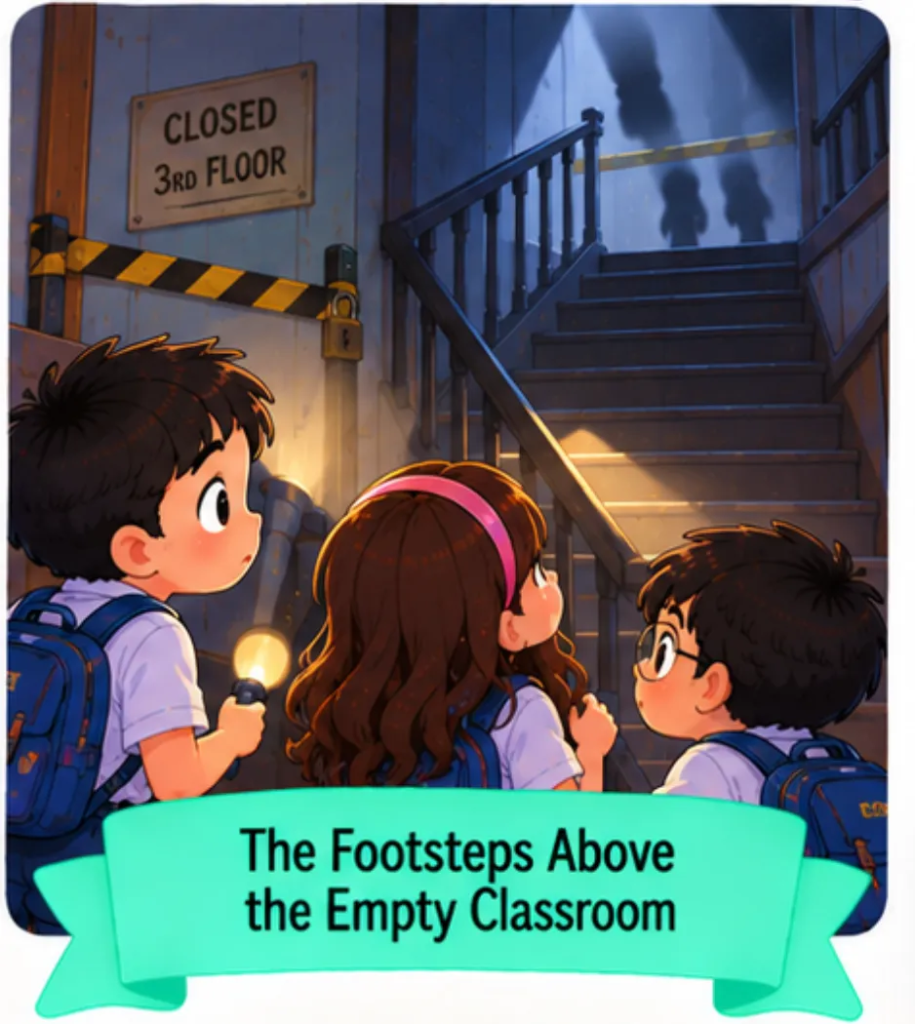 6. The Footsteps Above the Empty Classroom - Short Mysterious Stories for Students