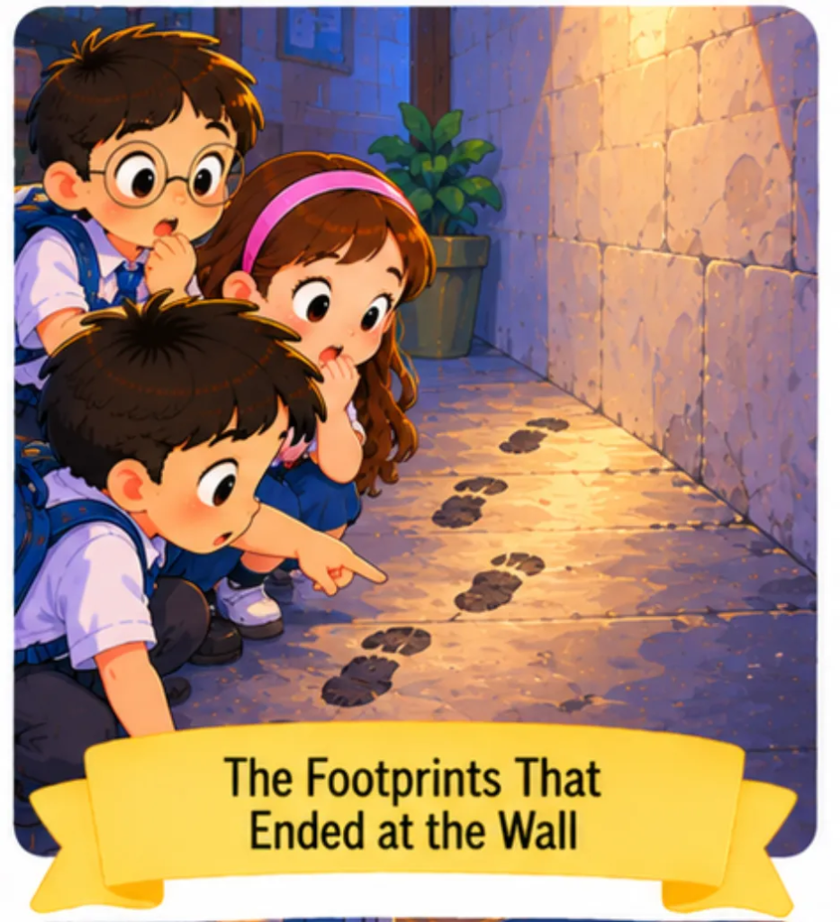 19. The Footprints That Ended at the Wall - Short Mysterious Stories for Students