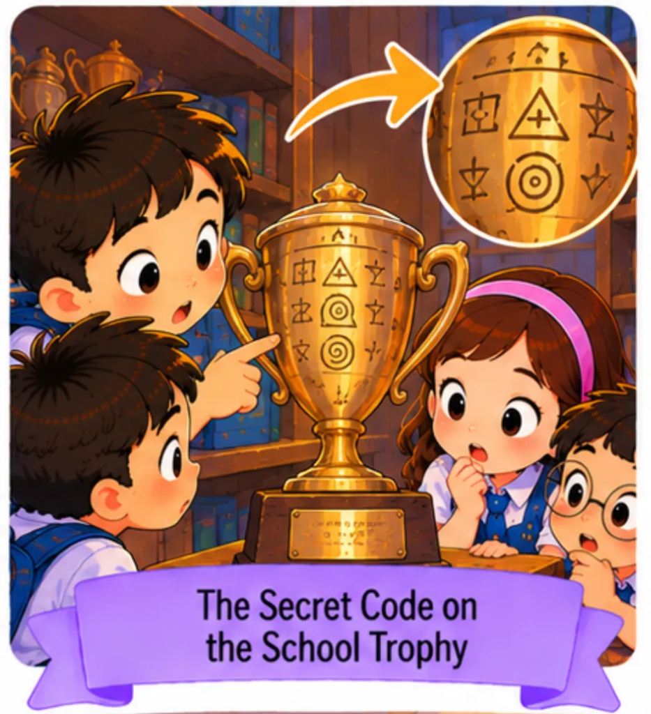 21. The Secret Code on the School Trophy - Short Mysterious Stories for Students
