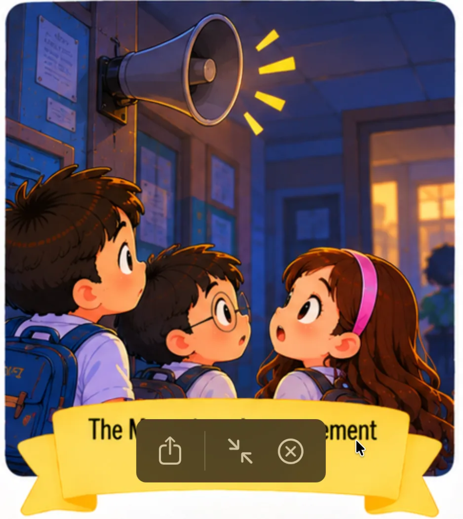 23. The Mysterious Announcement After School - Short Mysterious Stories for Students
