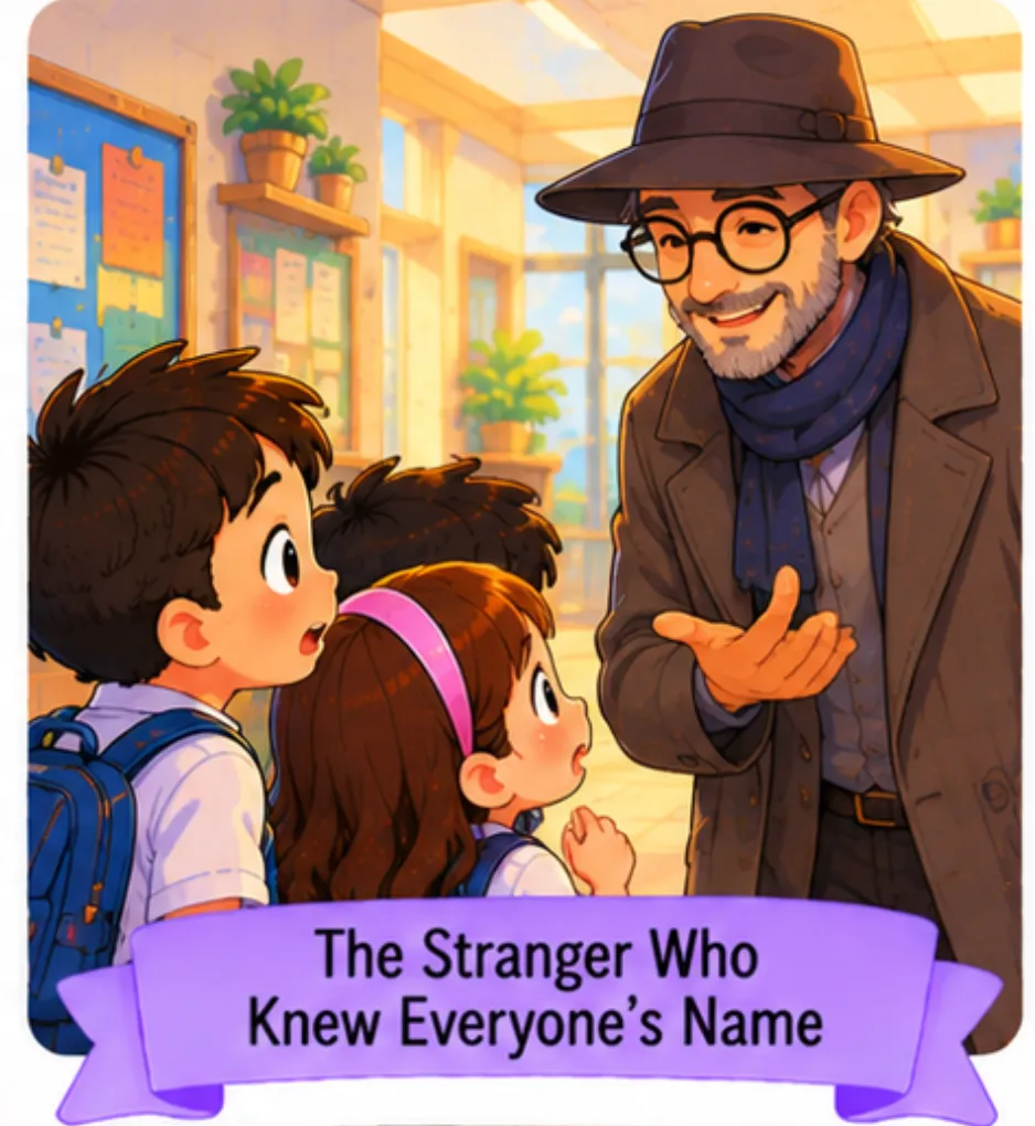 9. The Stranger Who Knew Everyone’s Name - Short Mysterious Stories for Students